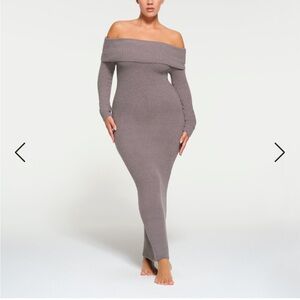 SKIMS KNIT MAXI DRESS XS